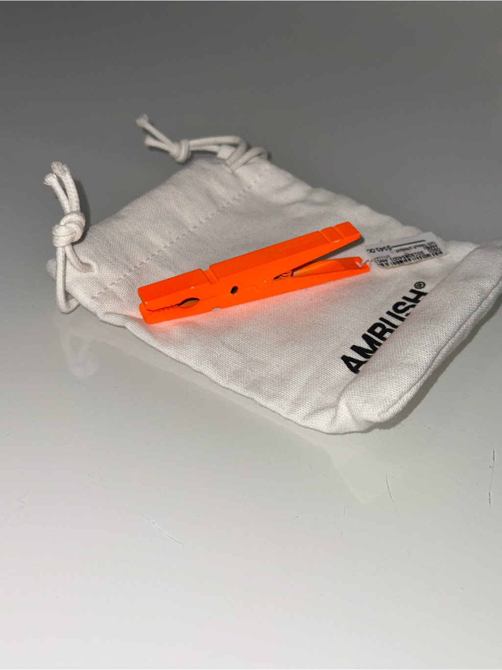 Ambush Neon Orange Clothespin Earring